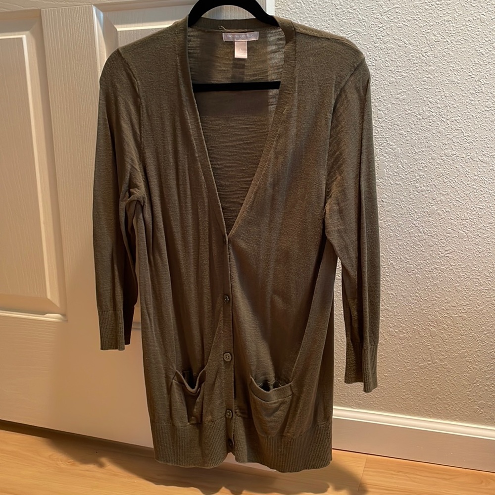 Banana Republic Lightweight Olive Sweater